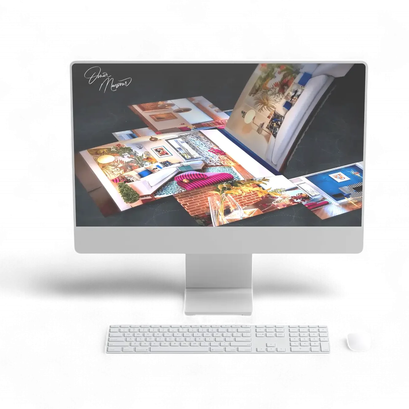 a computer with a keyboard and mouse